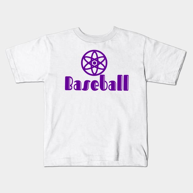 Cute Baseball Kids T-Shirt by Shop Ovov